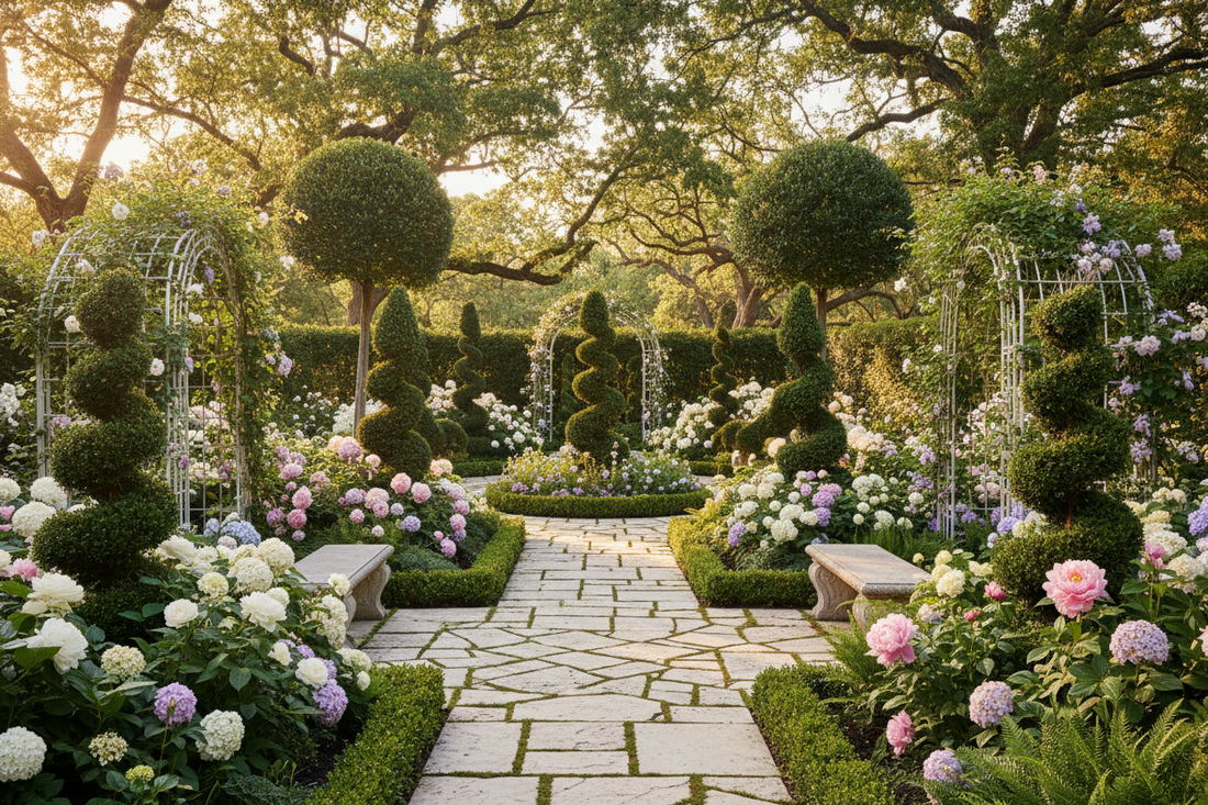 How to Decorate a Garden with Artificial Flowers and Trees