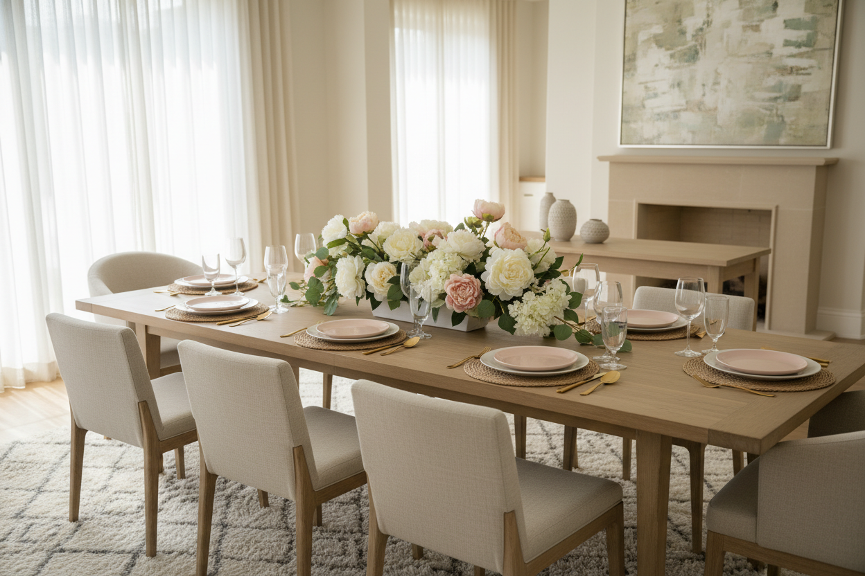 The Art of Dining with Artificial Flowers