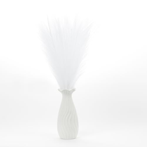 Faux Pampas Grass Decor ， 21.7 Inch Artificial Pampas Grass White Reed Grass, Vase Filler for Home Decor, Room, Bathroom, Wedding, Table Centerpiece - 20PCS - color: White