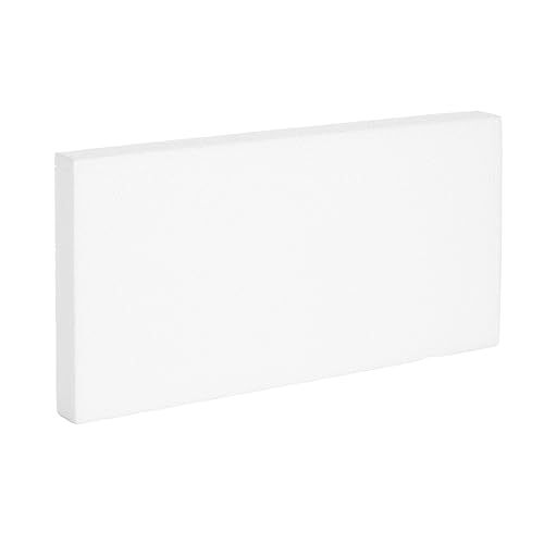 Juvale Craft Foam Blocks - 6-Pack, 12 x 6 x 1 in, White - Flat Foam for Flowers - DIY Floral Arrangement