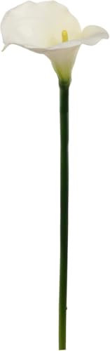 Larksilk 6-Pack 21" Real Touch Calla Lily Stem – Realistic Silk Artificial Flowers for Weddings, Vases & Home Decor
