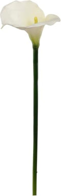 Larksilk 6-Pack 21" Real Touch Calla Lily Stem – Realistic Silk Artificial Flowers for Weddings, Vases & Home Decor