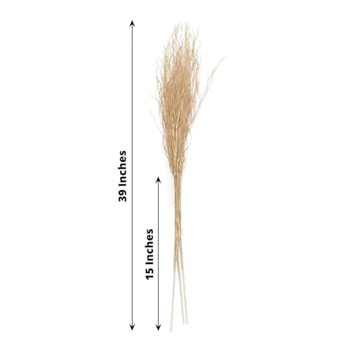 Efavormart 4 Pack 39 inch Metallic Gold Artificial DIY Long Stem Twig Vase Fillers, Bendable Craft Curly Willow Branches for Grand Centerpieces and Floor Vases - color: Type15
