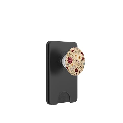Mixed Flower Bouquet Floral Pattern Wildflowers PopSockets PopWallet for MagSafe - style: Magnetic PopWallet