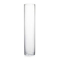 WGV Cylinder Vase, Diameter 5", Height 24", Clear Glass Floral Planter Container, Tall Centerpiece Arrangement for Wedding Party Event Home Office Decor, 1 Piece - size: 5"x24"H CL