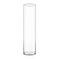 CYS EXCEL Cylinder Clear Glass Vase (H:26" D:6") | Multiple Size Choices Glass Flower Vase Centerpieces | Hurricane Floating Candle Holder Vase - size: H-26" D-6"