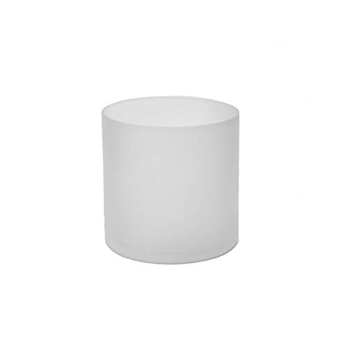 WGV Cylinder Vase, Diameter 5", Height 5", Frosted Glass Floral Planter Container, Floating Candle Holder for Wedding Party Event Home Office Decor, 1 Piece - size: 5"x5"H FR