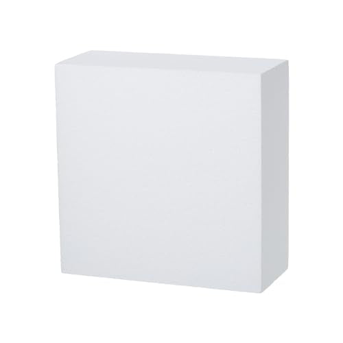 Crafare Craft Foam Blocks 10X10X4 Inch Polystyrene Squares Foam Block for Crafting for Arts School Projects Sculptures Floral Arrangements Modeling and Centerpieces - size: 10x10x4inch 1pcs