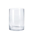 CYS EXCEL Cylinder Clear Glass Vase (H:8" D:6") | Multiple Size Choices Glass Flower Vase Centerpieces | Hurricane Floating Candle Holder Vase - size: H-8" D-6"