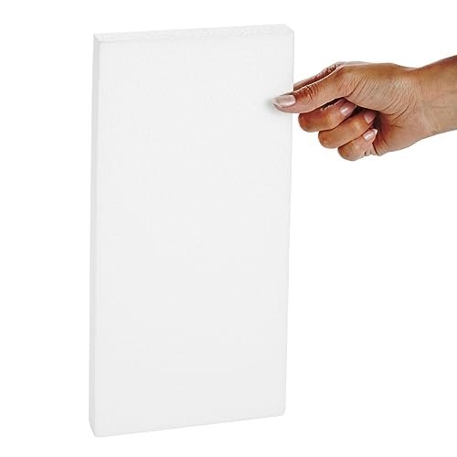 Juvale Craft Foam Blocks - 6-Pack, 12 x 6 x 1 in, White - Flat Foam for Flowers - DIY Floral Arrangement