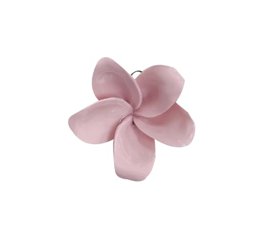 Ceramic Flower Wall Art, Artificial Flower Wall Sculpture，Handcrafted 3D Hanging Porcelain Flowers ,3D Wall Hanging Decor ,Porcelain Flower Wall Décor for Home，Hallway，Kitchen，Office (Pink,Frangipani, 2.76") - color: Pink,Frangipani, size: 2.76"
