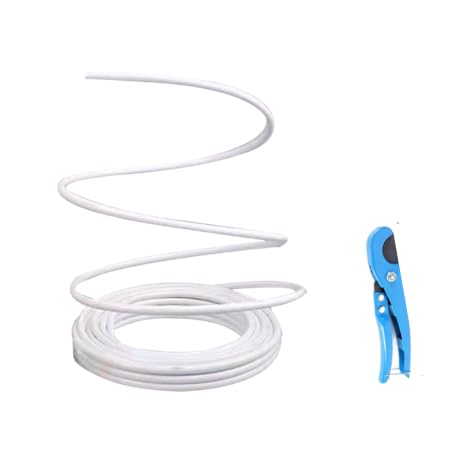32ft Long 20mm Diameter White Flexible Pipe PVC Tubing Bendable Pipe Stem for Artificial Flowers Stem, Balloon Arches, Floral Wedding Decor, Cosplay Props (White (32ft+1PCS Tubing Scissor)) - color: White (32ft+1PCS Tubing Scissor)