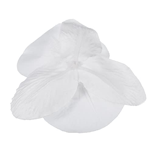 PATIKIL 10cm/3.9" Artificial Orchid Flower Heads, 20 Pack Silk Phalaenopsis Fake Butterfly Orchid Heads for Wedding Floral Bouquet Decor DIY Craft Making, Pure White - color: Pure White, size: 3.9"