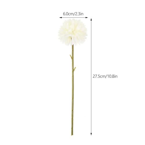 Wakauto 12Pcs Dandelions Artificial Flowers Plants Bouquet Realistic Faux Dandelion Stems for Home Decor DIY Floral Arrangements Parties and Gatherings Vibrant Color