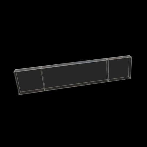 Efavormart 46"x12" Clear Plexiglass Connector Plate for Rectangular Pillar Pedestal Stands, 4mm Thick Acrylic Table Top Bridge with Protective Film - size: 45.5'' Clear