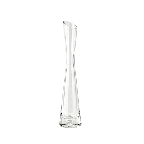 20cm/7.9inch Tall Clear Glass Thin Narrow Necked Bud Vase Slim Single Stem Flower Vase Floral Vase Centerpiece for Wedding Party Home Table Decor - size: 20cm/7.9inch