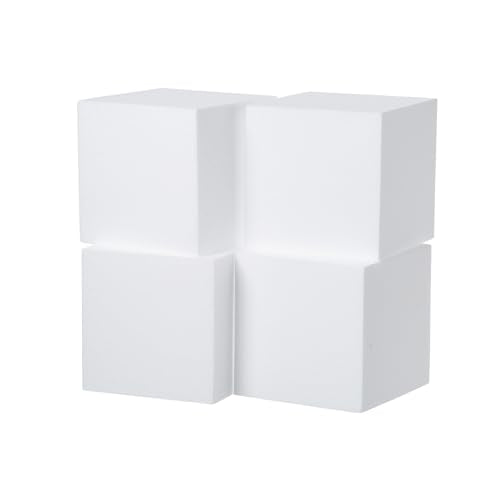 Crafare 4 Pack Craft Foam Blocks 6x6x6inch Polystyrene Brick Square for Arts School Projects Sculptures Floral Arrangements Modeling and Centerpieces - size: 6x6x6in 4pcs