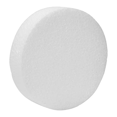 Juvale White Round Floral Foam Circles - 12-Pack, 4 x 4 x 1 in - Foam Blocks for Crafts & Floral Arrangements - Smooth Surface for Painting & Decorating