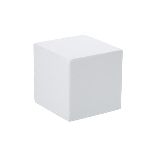 Crafare 3 Pack Craft Foam Blocks 5x5x5 Inch Polystyrene Square Foam Cubes for Arts School Projects Sculptures Floral Arrangements Modeling and Centerpieces - size: 5x5x5in 3pcs