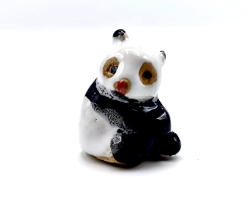 Live Dwarf Juniper Bonsai Tree 4-5years Old with Cute Ceramic Panda | Juniper or Jade Bonsai Tree | Indoor/Outdoor | 100% Handcrafted| Home and Office Décor | Best Gift for Holiday - color: Juniper Smp