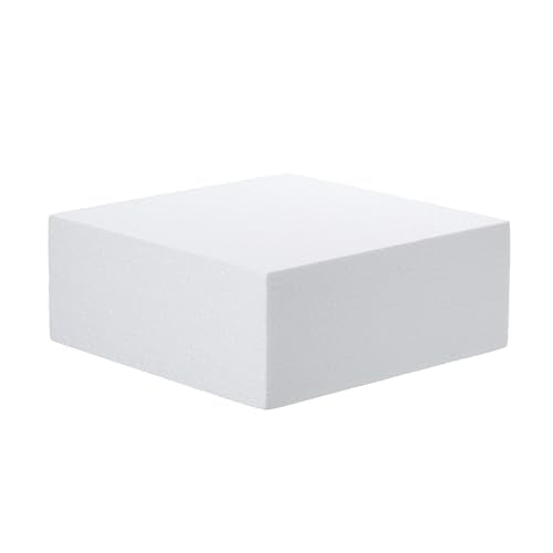 Crafare Craft Foam Blocks 10X10X4 Inch Polystyrene Squares Foam Block for Crafting for Arts School Projects Sculptures Floral Arrangements Modeling and Centerpieces - size: 10x10x4inch 1pcs