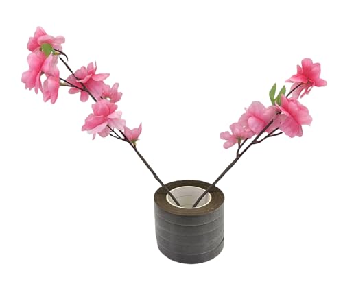 Floral Tape 1/2" Wide Flower Tape for Bouquets Floral Arranging Bouquet Stem Wrap Flower Crafts (4, Brown) - color: Brown
