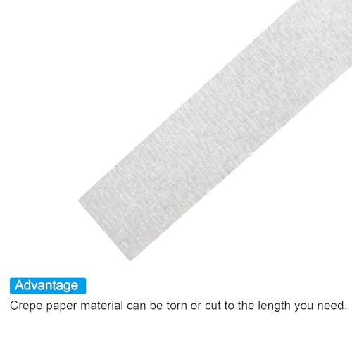 PATIKIL Floral Tape 1/2" x 30 Yard, 3 Pack Flower Wrap Adhesive Tape for Bouquet Stem Wrapping, White - color: White