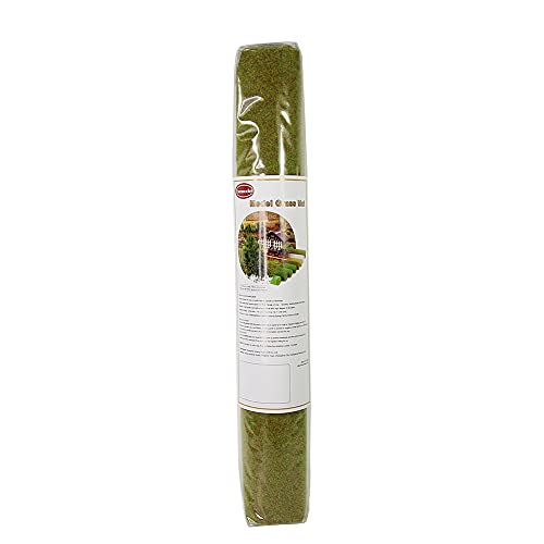 CP135 Artificial Model Grass Mat Trains Yellow Green Late Autumn 40 x 100cm or 15.7‘’x 39'' for Decoration Craft Scenery Model DIY - color: Yellow Green