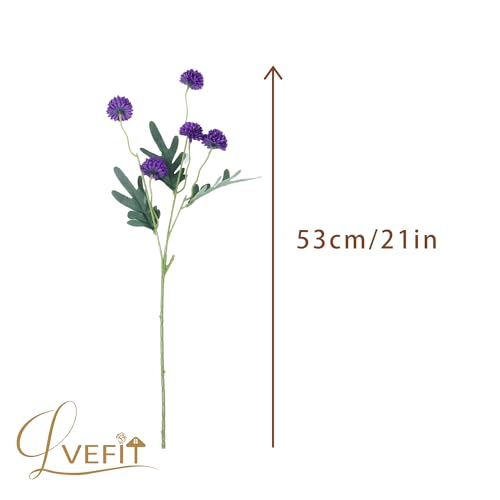 LVEFIT 10 Pcs Purple Flowers Fake Mums Flowers with Long Stem,Faux Kiku Flowers Bulk,Silk Flowers Mini Chrysanthemum Artificial Flowers Chrysanth Floral Arrangements for Home,Wedding,Party Decor - color: Purple