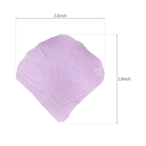 JHFGJGH 500 Pcs Exquisite Light Purple Rose Petals, Emulation Silk Rose Petals, Artificial Flower Petals for Romantic Nights, Weddings, Events, and Valentine's Day Deco (Light Purple) - color: Light Purple