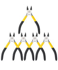 Mr. Pen- 5" Wire Cutters Bulk, 5 Pack, Precision Cutting Pliers | Ultra Sharp Wire Snips Wire Clippers, Diagonal Cutting Pliers for Jewelry Making Crafting, Wire Cutters Set - color: Yellow, Spring-loaded, size: 5 inch, 5 Pack