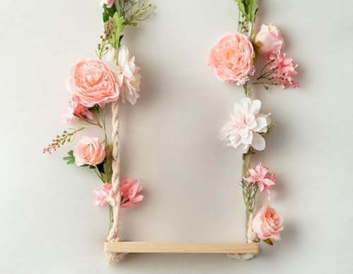 Rose Flower Vine, Peony Garland, Flowers for Backdrop Decoration, 6' Length, Floral Garland for Wedding Decor Home Table Runner Mantle Decoration - color: Peach Peony Garland