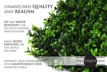 3rd Street Inn Greenery Panel - Artificial Hedge Wall - Fake Plant Wall Backdrop - Privacy Screen - Interlocking Panels - Indoor Outdoor Décor (12, Soft Touch Holly) - color: Soft Touch Holly