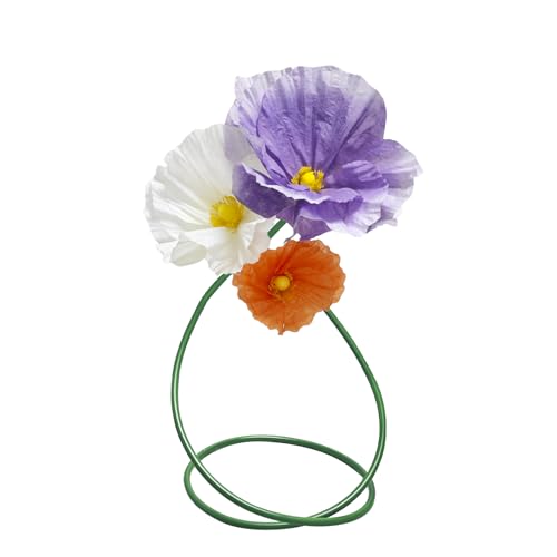Large Paper Flowers Wall Decor - 3pc Wedding Decorations for Reception Giant Flower for Wedding, Birthday Party, Home Decor, Mall Display, Party Background Decor (Purple Orange White) - color: Lzichengbai