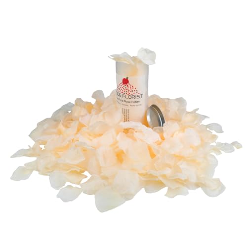 CODE FLORIST 1100 PCS Champagne Silk Rose Petals for Valentine's Day,Romantic Night,Wedding,Proposal Anniversary Flower Decorations(Separated,Scented) - color: Champagne, size: Separated 1100 pcs