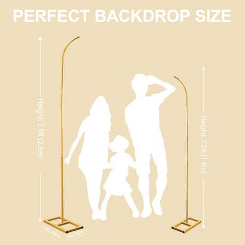 Metal Balloon Arch Stand, Set of 2 Wedding Arch Stand Flower Arch Backdrop Floral Wedding Arches for Ceremony Decorations