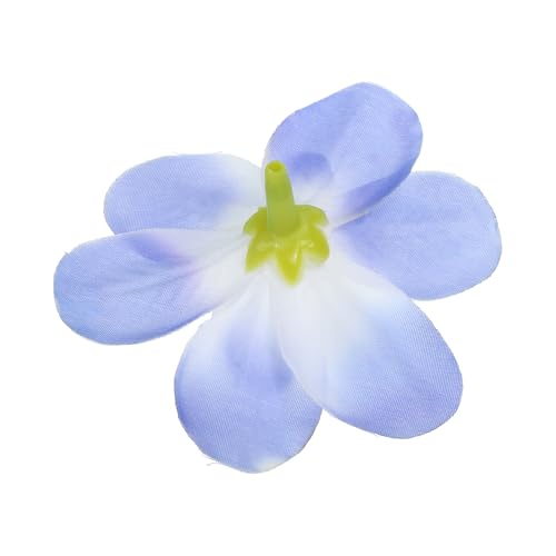 PATIKIL Artificial Orchid Petals, 24Pcs Faux Orchid Flower Head Fake Butterfly Flowers Crafts for Home Wedding Decoration, Blue - color: Blue