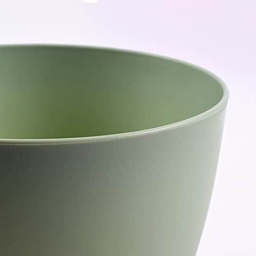 TYMENSH Plant Pots 12/10/9 Inch Set of 3, Self Watering Planters with Drainage Holes and Water Reservoir, Heavy Duty Plastic Flower Pots for Indoor Outdoor Plants, Green - color: Green