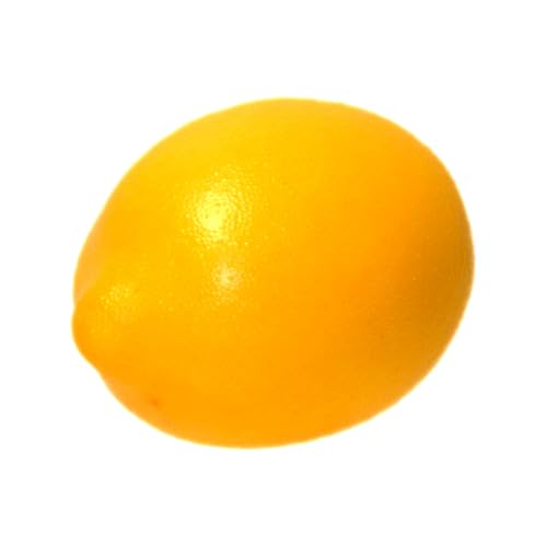 Vasefill Artificial Lemon Pack of 6 Yellow Citrus - Decorative Lemons Faux Fruit Fake - Six Pieces - color: Lemon