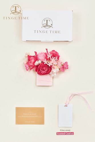 TINGE TIME Boutonniere for Men Wedding Elegant Hot Pink Groom & Best Man Pocket Flower for Wedding, Prom, Homecoming, Anniversary, Graduation, Christmas Dinner - color: Hotpink