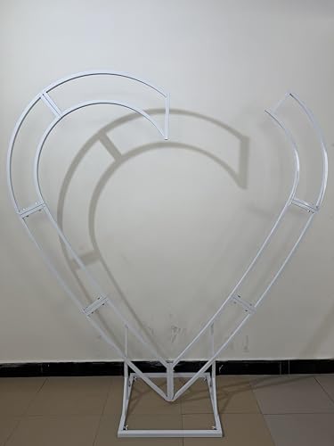 Heart-Shaped Rose Flower Arrangement - Floral Decor for Wedding Arch, Proposal, Party & Event Backdrops, Indoor Outdoor Use (2.4m Shelf) - color: 2.4m Shelf