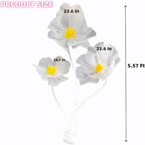 Giant Flower Decoration for Wedding Background, Party Decoration, Birthday Party, Photography Props, Shop Window Props, Banquet, Stage, Mall Display (Starlight Blue) - color: Starlight Blue