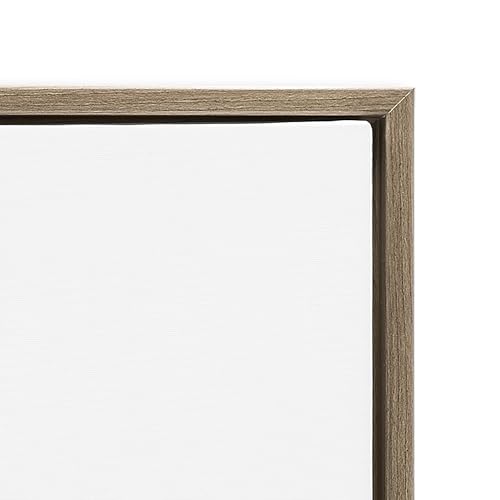 'Pristine Hydrangea Bouquet Sentiments'| Floating Frame Canvas Art | Stupell Industries | Brown, 21 x 17 Inches, Easy to Hang and Sturdy, Made in USA, by Dogwood Portfolio - color: Montalcino Elm (Textured), size: 20"L x 16"W