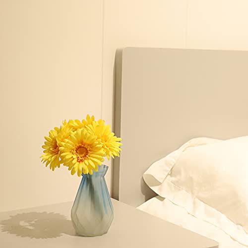 TOPIA Artificial African Daisies Flowers African Daisy Silk Flowers Artificial Gerbera Daisies Pack of 10 (Yellow) - color: Yellow, size: 10pcs