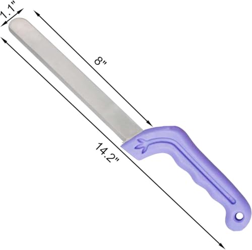 Tinsow Floral Foam Knife Florist Professional Cutting Knife for Flower Foam Block, Cake, Fruit, Utility Tool for Flower Clay Blocks (Light Purple) - color: Purple
