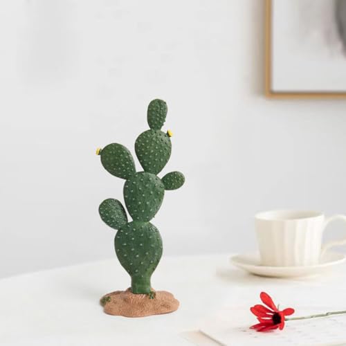 Luxshiny 3Pcs Faux Cactus Table Decor Simulated Artificial Plants Greenery Ornaments for Home Office Shelf Display Indoor Plant Decoration