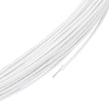 BENECREAT 21.8 Yards White Floral Wires, 20 Gauge Cotton Covered Millinery Wire, Iron Stem Wires for Florist Crafts Making Sewing Supplies Brim Making Accessories
