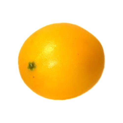 Vasefill Artificial Lemon Pack of 6 Yellow Citrus - Decorative Lemons Faux Fruit Fake - Six Pieces - color: Lemon