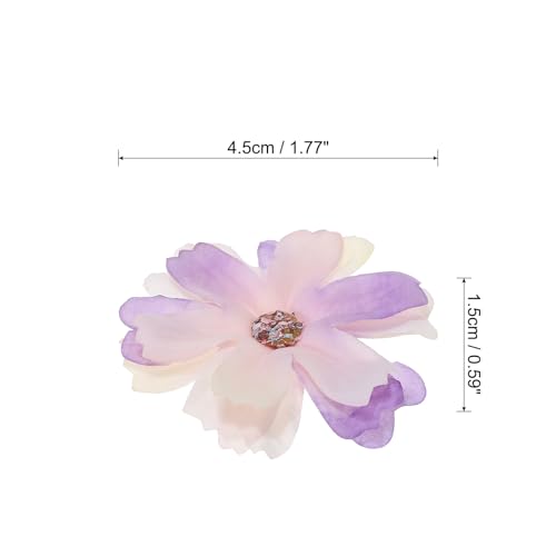 PATIKIL Fake Flower Heads for Crafts, 30 Pcs Faux Flower Bulk Mini Artificial Silk Flowers Embellishments Cherry Blossom for Wreath Wedding Party Decoration, Light Purple - color: Light Purple