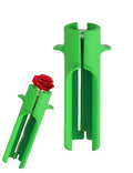 Green Plastic Rose Stripper Tool, Rose Thorn Stripper Tool, Flower Stem Stripper & Stem Cutter, Lightweight Durable Florist Tools for DIY Gardening Enthusiasts